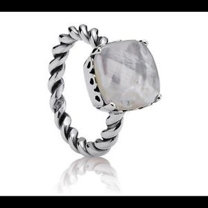 Pandora Mother of pearl ring (retired) size 6